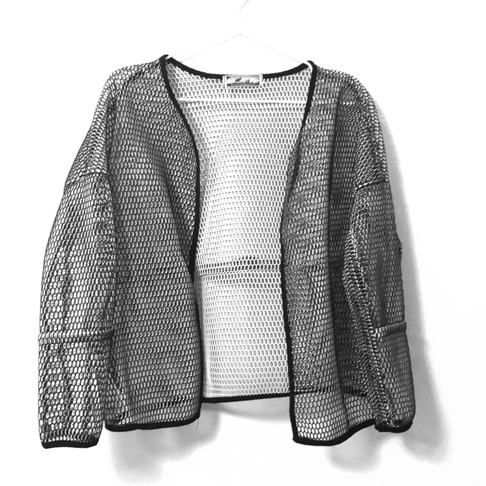 NWOT Two tone mesh Jacket
